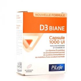 PILEJE D3 Biane 1000UI 30 capsules